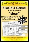 "SHUN" Word Endings - tion sion cian - STACK 4 Game  50 Wo