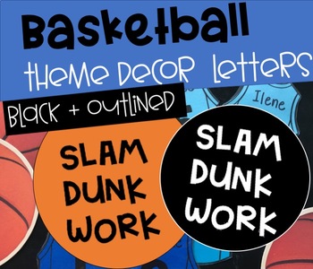 Preview of "SLAM DUNK WORK" Bulletin Board Font