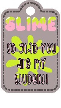 Preview of "SLIME" So Glad You Are My Student- Gift Tag