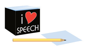 Preview of [SLP] Speech-Language Pathologist 'I Heart Speech' Professional Letterhead