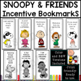 ✪ SNOOPY & FRIENDS Themed Bookmarks with Growth Mindset Phrases ✪