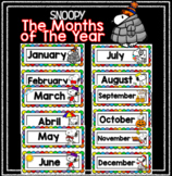 ✪ SNOOPY Themed Labels - Months of the year ✪