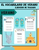 (SPANISH) 10 Summer Fun Tracing Pages for Kids