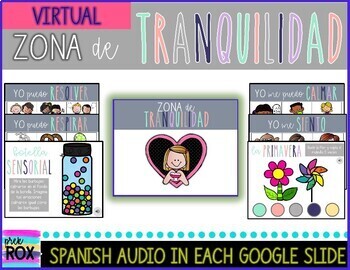 Preview of ❤️ SPANISH Calm Down Strategies | Google Slides❤️