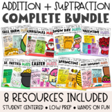 Kindergarten Addition Games | Math Mats | Subtraction Game