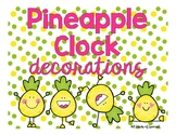 Pineapple Clock Decorations