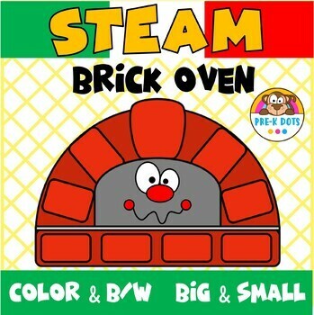Preview of STEM Build a Brick Oven | Morning Centers Activity for Preschool and Kinder