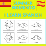 ✨SUMMER MEMENTO - I LEARN SPANISH - GAME FOR KIDS - MEMORY