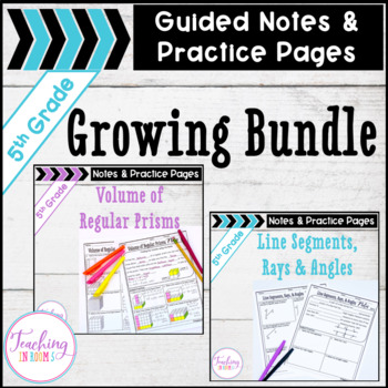 Preview of 5th Grade Guided Notes Bundle