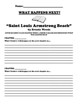 Saint Louis Armstrong Beach” by Brenda Woods EVENT DRAWING WORKSHEET