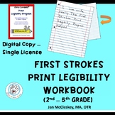 2nd 3rd 4th grade First Strokes Print Legibility Handwriti