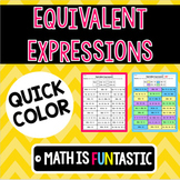Equivalent Expressions -Distributive Property & Combining 