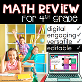 4th Grade Math Test Prep, Review, Practice Distance Learning