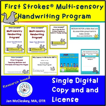 Preview of First Strokes Multi-sensory Handwriting - Individual License