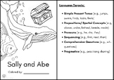 "Sally and Abe" **Sequencing** Speech Therapy Coloring Book