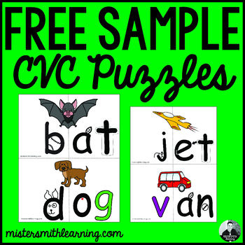 *Free Sample* Beginning Sound CVC with picture matching activity