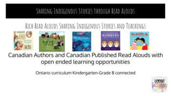 Preview of {Sample} Canadian Indigenous and First Nation Read Aloud's 