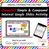 {Sample} Simple & Compound Interest | Google Slides Activi