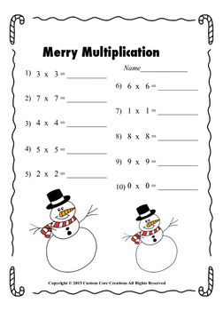 ***Sampler*** Merry Math by Custom Core Creations | TPT