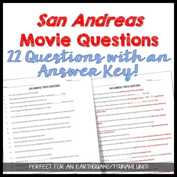 Preview of "San Andreas" Movie Questions
