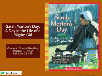 Preview of "Sarah Morton's Day" Google Slides- Bookworms Supplement