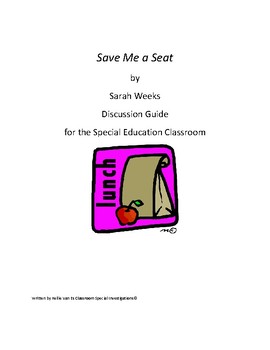 Preview of "Save Me a Seat" by Sarah Weeks Discussion Guide