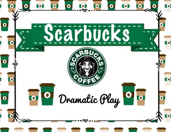 Preview of "Scarbucks" Coffee Dramatic Play Center