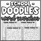 "School" Doodle Word Searches | Fun Challenge, Early Finis