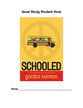 Preview of "Schooled" Novel Unit - Student Pack