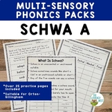 Schwa Sound Spelling Activities for Orton-Gillingham Lesson Plans