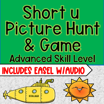 Preview of Short U Picture Hunt Game Advanced Level & Easel w/Audio