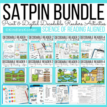 Preview of Science of Reading SoR Aligned Decodable Readers SATPIN Bundle