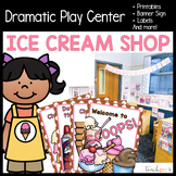 Ice Cream Shop Dramatic Play Center Printables, Signs, & Labels