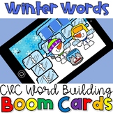 Winter CVC Words Boom Cards for Kindergarten