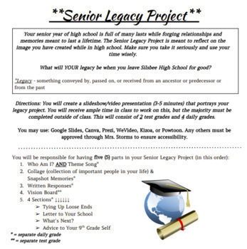 Preview of **Senior Legacy Project**