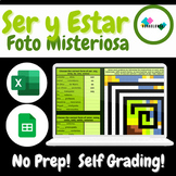 Ser vs Estar Mystery Picture Digital Resource | Self Gradi