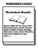 "Serafina and the Seven Star" Worksheet Packet (33 Total)