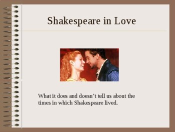 Preview of "Shakespeare in Love" guided study
