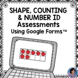 ➳ Shape, Counting, and Number Identification Assessments f