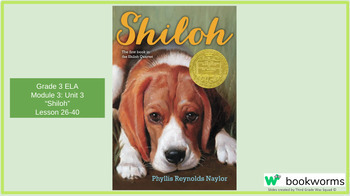 Preview of "Shiloh" Google Slides- Bookworms Supplement