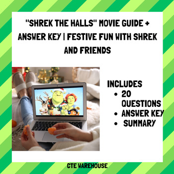 Preview of "Shrek the Halls" Movie Guide + Answer Key | Festive Fun with Shrek and Friends