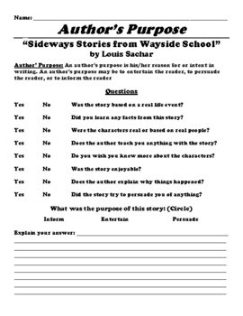 Sideways Stories from Wayside School) By Sachar, Louis (Author
