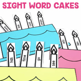 "Sight Word Cakes" Center- 1st Grade Literacy Centers - August