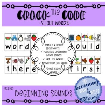 Crack the Code Beginning Sounds - Teach Me Mommy