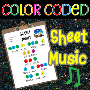 Preview of 'Silent Night' - Simple sheet music for handbells and boomwhackers