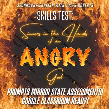 Preview of "Sinners in the Hands of an Angry God" Test: Prompts Mirror State Assessments!