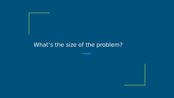 Preview of "Size of the Problem" Powerpoint for Teens
