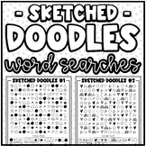 "Sketched" Doodle Word Searches | Fun Challenge, Early Fin