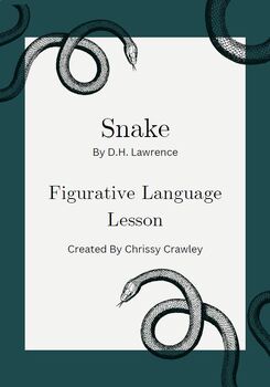 Preview of "Snake" Figurative Language Lesson