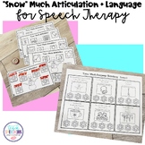"Snow" Much Articulation + Language for Speech Therapy
